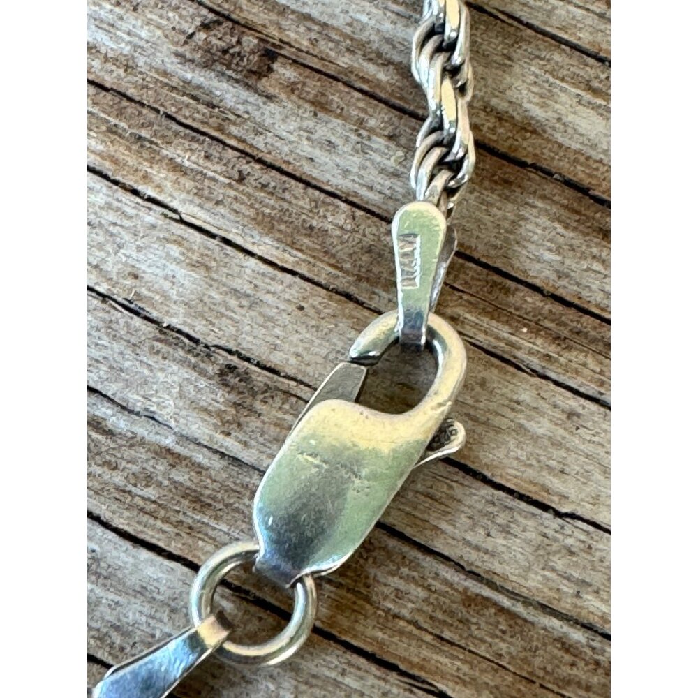 Vintage Sterling Silver Articulated Penguin Necklace 18" Rope Chain 12.15 G - Picture 5 of 5